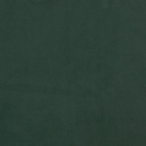 Cama boxspring com colchão 120x190 cm veludo verde-escuro
