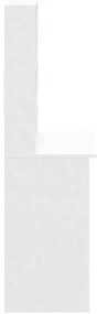 Secretária c/ prateleiras 102x45x148cm derivados madeira branco