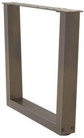 Pés para mesa de centro em formato de V, 2 peças, aço natural, 50x(42-