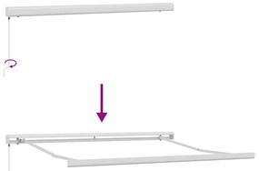 Toldo Retrátil Manual vidaXL Vermelho 300x250 cm