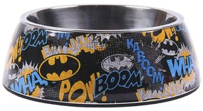 Comedouro para Cão Batman Melamina 410 Ml Metal Multicolor