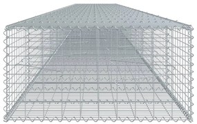 Cesto gabião com cobertura 1100x100x50 cm ferro galvanizado