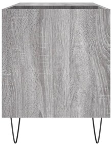 Armário p/ discos 85x38x48 cm derivados madeira cinzento sonoma