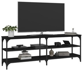 Móvel para TV 140x30x50 cm derivados de madeira preto