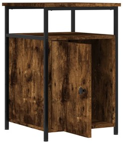 Mesas cabeceira 2pcs 40x42x60cm deriv. madeira carvalho fumado