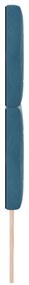Cabeceira com Botões de Cristal Tuftada Azul Escura 180 cm Veludo