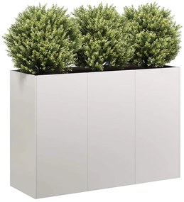 vidaXL Plantador 120x40x80 cm aço inoxidável