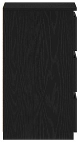 Cômodas de cabeceira vidaXL 2 pcs Carvalho Preto 40x35x62,5 cm Madeira