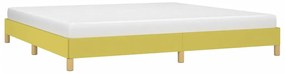 Estrutura de cama sem colchão 200x200 cm tecido verde