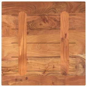 Tampo de mesa quadrado 60x60x3,8 cm madeira de acácia maciça