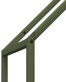Suporte para lenha aço laminado a frio verde azeitona