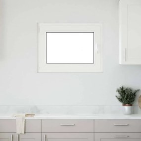 vidaXL Janela de porão "RISOR" 80x70 cm oscilobatente DIN esquerda antracite