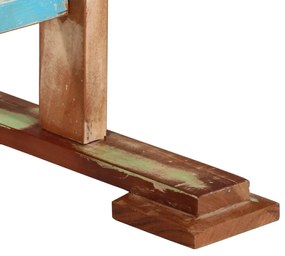 Mesa de jantar 110x55x78 cm madeira recuperada maciça