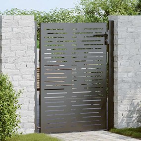 vidaXL Portão de Jardim Preto 105 x 150 cm Aço com Revestimento em Pó