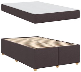 Estrutura de cama com colchão Castanho escuro 120 x 200 cm
