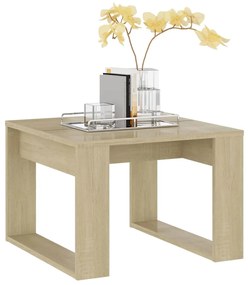 Mesa de apoio 50x50x35 cm derivados de madeira carvalho sonoma