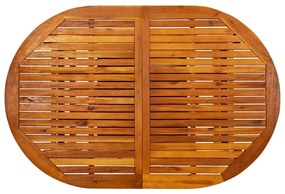 Mesa de Jardim  200 x 100 x 75 cm Madeira Maciça de Acácia