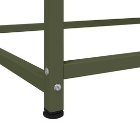 Aparador alto 100,5x39x107 cm aço verde azeitona