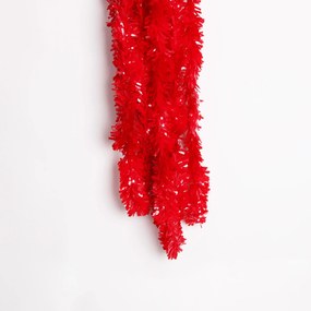 Festão Plástico Clássico 12m Vermelho