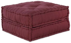 Puff Modular 2 Peças em Tecido Vinho da
