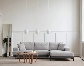 Sofá de Canto Eti – Cinzento – 280 x 170 cm