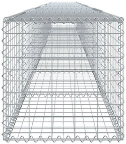Cesto gabião com cobertura 800x50x50 cm ferro galvanizado