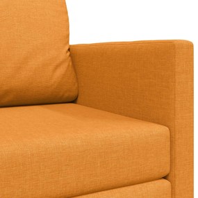 Sofá Cama de Chão 2-em-1 Amarelo Escuro 124x71x78 cm Tecido