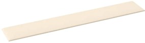 Painel de parede 12 pcs 90x15 cm veludo 1,62 m² cor creme