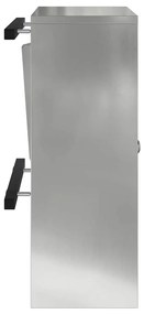 caixa de correio Preto 30 x 23 x 55 cm Aço galvanizado