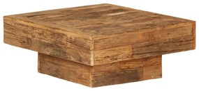vidaXL Mesa centro madeira recuperada maciça 70x70x30 cm
