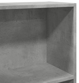 Estante 60x24x109 cm derivados de madeira cinzento cimento