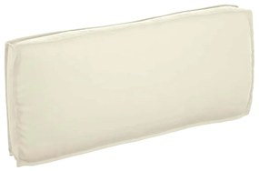 vidaXL Almofada de Palete para Assento e Costas Creme 120 x 50 x 12 cm Tecido Oxford