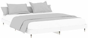 Estrutura de cama 200x200 cm derivados de madeira branco