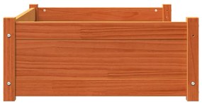 Cama para cães 95,5x65,5x28 cm madeira de pinho castanho-mel