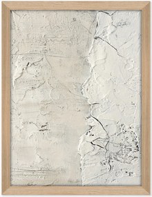 Impressão em tela emoldurada pintada à mão White Surface