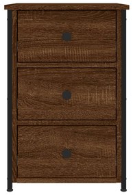 Mesas de cabeceira 2 pcs derivados de madeira carvalho castanho