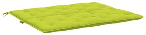 Almofadões banco jardim 2 pcs tecido oxford verde brilhante