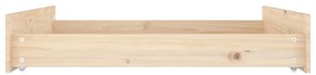 Gavetas de cama 2 pcs madeira de pinho maciça