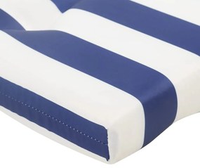 Almofadões p/ cadeira adirondack 2pcs tecido oxford azul/branco