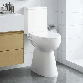 Sanita alta sem rebordo fecho suave cerâmica branco