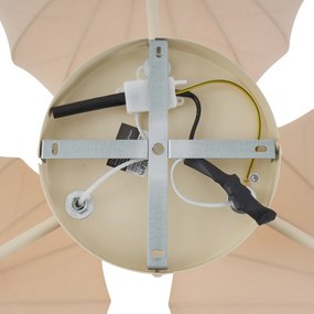 Plafon de teto Japandi bege 3 luzes - Multi Bida