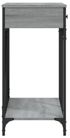 Mesa consola 100x39x78,5 cm derivados madeira cinzento sonoma