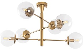 Candeeiro de Teto Arge – Dourado – 75 x 75 x 40 cm