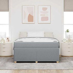 Estrutura da Cama Outros Cinzento-claro 140 x 200 cm tecido