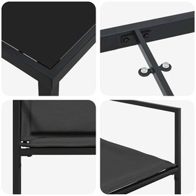 Conjunto de Jantar de Jardim de 5 Peças com Almofadas de Textileno Pre