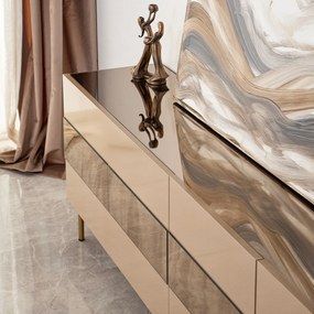 Móvel TV Leon – Bronze Dourado – 180 cm x 59 cm x 35 cm