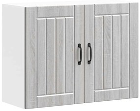 vidaXL Armário de parede da cozinha Lucca madeira cinzento sonoma