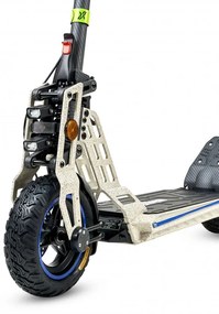 Trotinete elétrica 800w Bison GT | Carbon Design | 40km Autonomia Branco Marfim