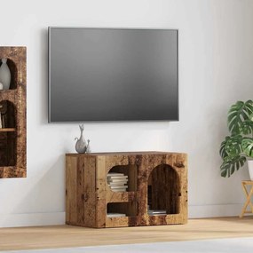 vidaXL Gabinete para TV Madeira antiga 60 x 35 x 40 cm