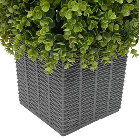 Planta Artificial Árvore de Eucalipto com Vaso 27x27x90 cm Verde